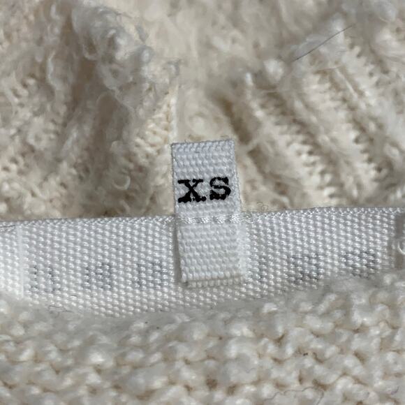 MAISON MARGIELA Size XS Cream Cotton Polyamide Shaggy Knit Cardigan - Picture 7 of 8